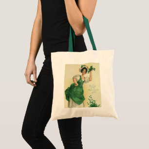 Tote Bag Fête de la Saint-Patrick vintage Irlandaise aux tr