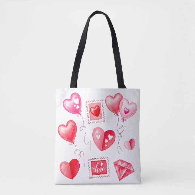 Tote Bag fête de la Saint Valentin (Devant)