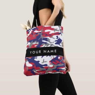 Tote Bag Fête de l'Indépendance Camouflage Votre nom Person