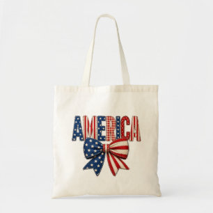 Tote Bag Fête de l'Indépendance des États-Unis Étoiles et B