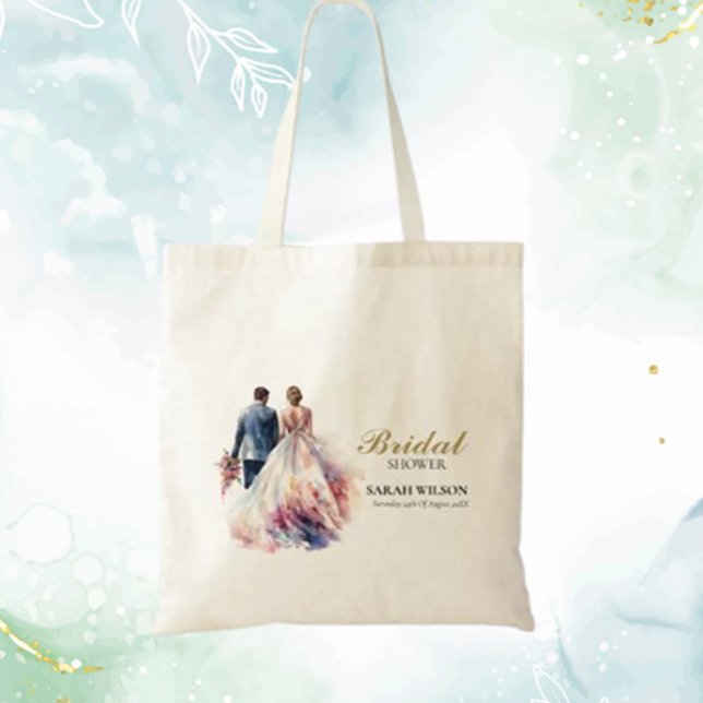 Tote Bag Fête de mariage champêtre rose bohème floral (Add a romantic touch to your special day with this rustic rose boho floral wedding envelope.  )