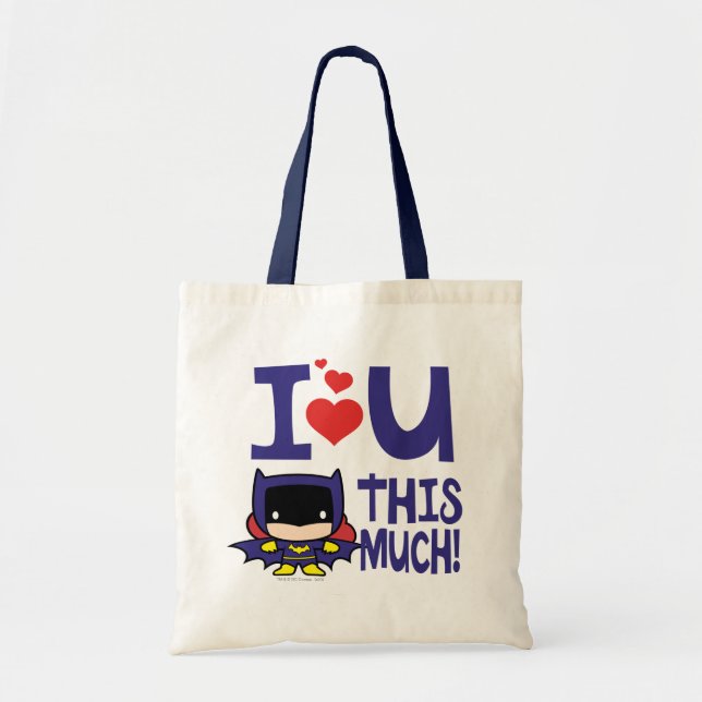 Tote Bag Fête des mères de batgirl | Je T'Aime Tant ! (Devant)