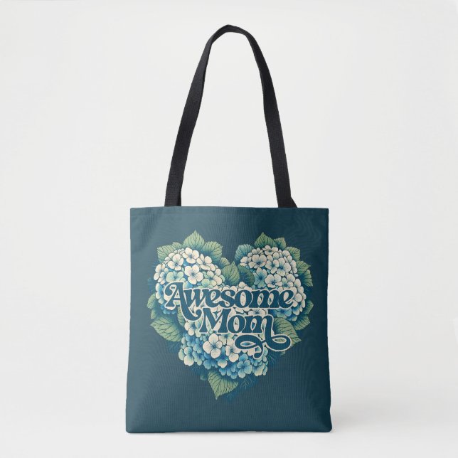 Tote Bag Fête des mères de maman Hydrangeas (Devant)