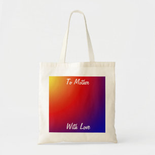 Tote Bag Fête des Mères, enseignant Arc en ciel Canvas bo