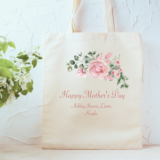Tote Bag Fête des mères Floral (Créateur téléchargé)