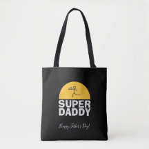 Fête des pères Design moderne "SUPER DAD" tendance