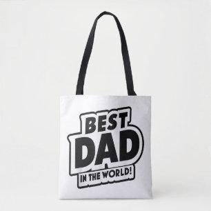 Tote Bag Fête des pères Meilleur Père Dans Le Monde