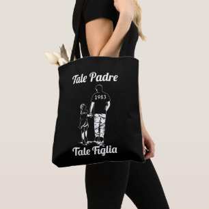 Tote Bag Fête des pères Personnalisée Du Nom Du Père Et De