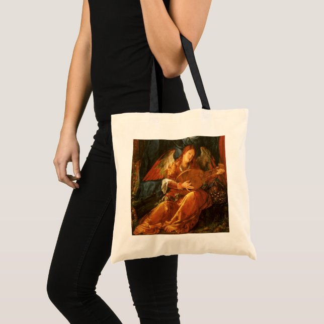 Tote Bag Fête du Rose Garlands Angel par Albrecht Durer (Devant (produit))