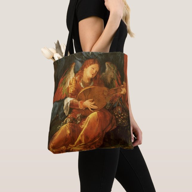 Tote Bag Fête du Rose Garlands Angel par Albrecht Durer (De près)
