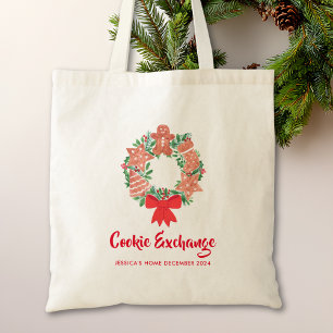 Tote Bag Fête Noël Cookie Exchange Party