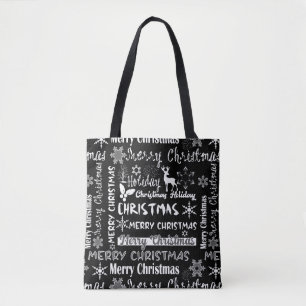 Tote Bag Fêtes de Noël, motif de Noël