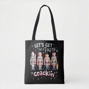 Tote Bag Fêtons Noël avec un Casse-Noisette de Noël