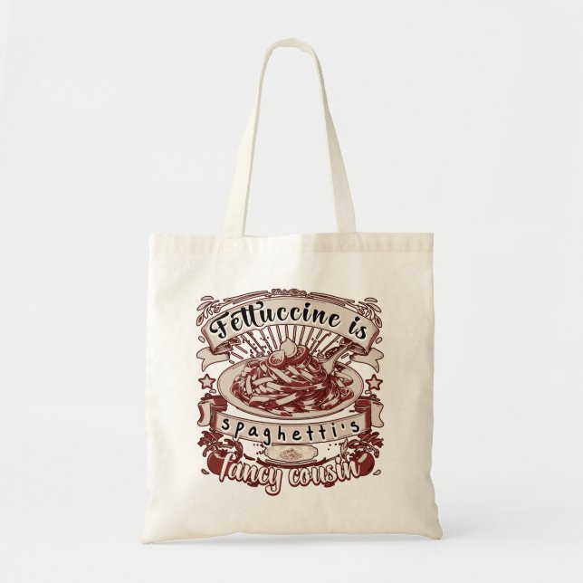 Tote Bag Fettuccine est la cousine fantaisiste de Spaghetti (Devant)