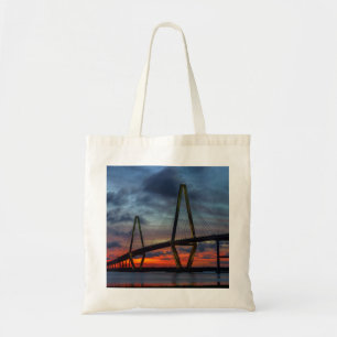 Tote Bag Feu de Charleston comme coucher de soleil