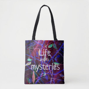 Tote Bag Feuillage rustique rétro moderne en Bourgogne