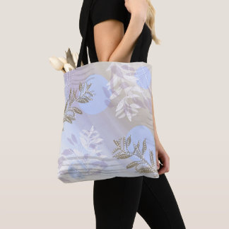 Tote Bag Feuille botanique florale abstraite moderne tendan