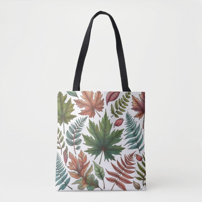 Tote Bag Feuille d'automne (Devant)