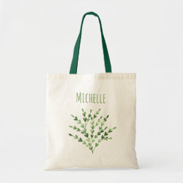 Tote Bag Feuille verte de nom