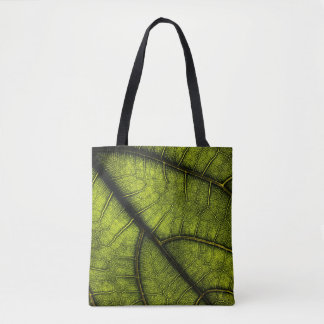 Tote Bag Feuille verte en gros plan