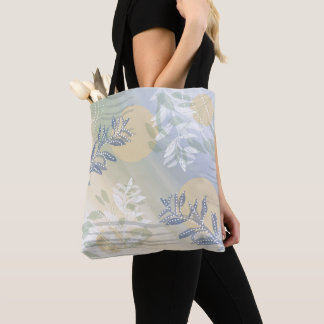 Tote Bag Feuilles botaniques florales abstraites à la mode
