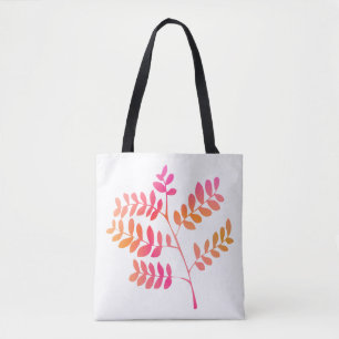 Tote Bag Feuilles couchers de soleil