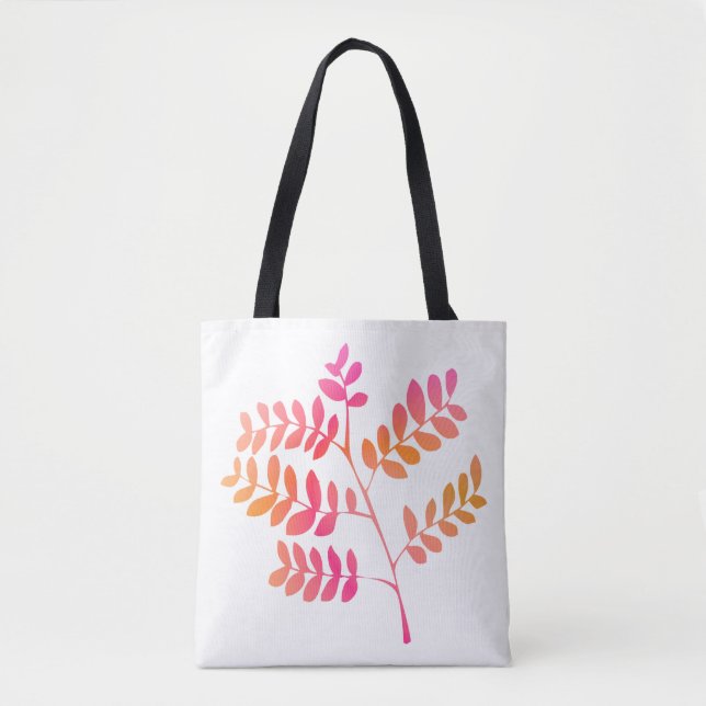 Tote Bag Feuilles couchers de soleil (Devant)