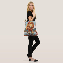 Tote Bag Feuilles d'automne Lion mâle