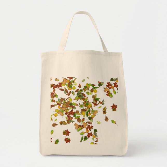 TOTE BAG FEUILLES D'AUTOMNE, STYLE D'AUTOMNE (Devant)