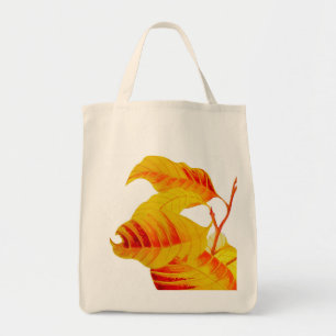 Tote Bag Feuilles de bois de chien sur l'épicerie Fourre-to