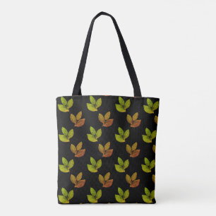 Tote Bag Feuilles de laurier élégantes et belles sur fond n