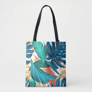 Tote Bag Feuilles de palmiers tropicaux