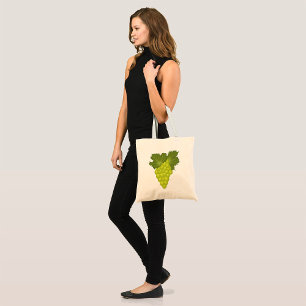 Tote Bag Feuilles de vigne de raisins verts Fruit frais