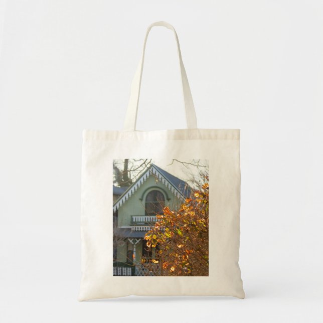 Tote Bag Feuilles d'or et pain d'épices - Martha's Vineyard (Devant)