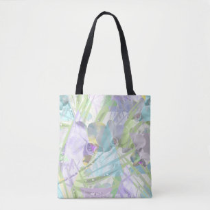 Tote Bag Feuilles d'orchidées et de palmiers, tropicale