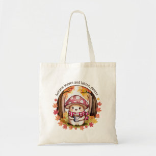 Tote Bag Feuilles et lattes d'automne