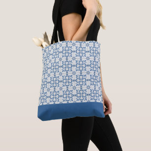 Tote Bag Feuilles saints de Noël et pétales de fleurs
