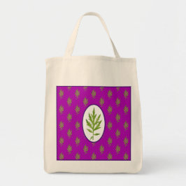 Tote Bag Feuilles sauvages dans une Fourre-tout d'épicerie