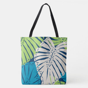 Tote Bag Feuilles tropicales hawaïennes de la jungle Monste