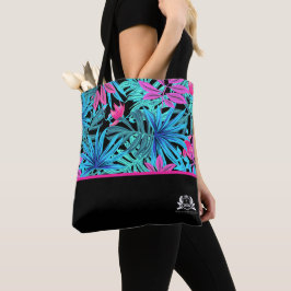 Tote Bag Feuilles tropicaux de QMBH personnalisés