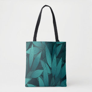 Tote Bag Feuilles tropicaux rayonnants