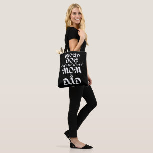 TOTE BAG FIER CHIEN MOM & DAD CHIENS AMATEURS PUPPER ANIMAU