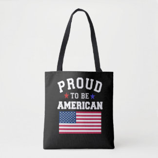 Tote Bag Fier d'être américain Drapeau patriotique américai