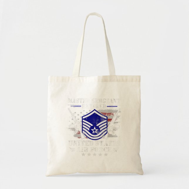 Tote Bag Fier Sergent-maître Retraité Vi vétéran de la Forc (Devant)