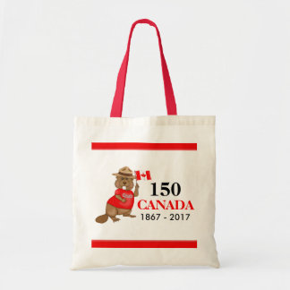 Tote Bag Fière fête canadienne du castor 150
