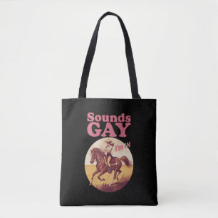 Tote Bag Fière progression de l'orgueil occidental lesbien,