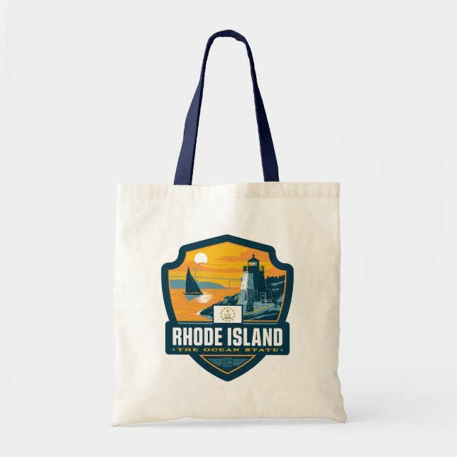 Tote Bag Fierté de l'État | Rhode Island (Devant)