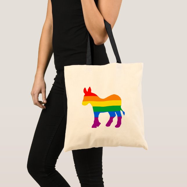 Tote Bag Fierté démocrate LGBTQ (Devant (produit))