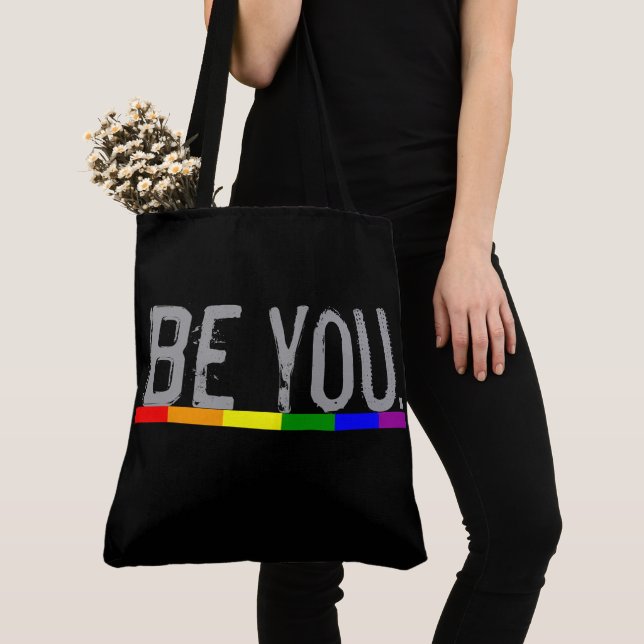 Tote Bag Fierté Gay pride Soyez vous (De près)