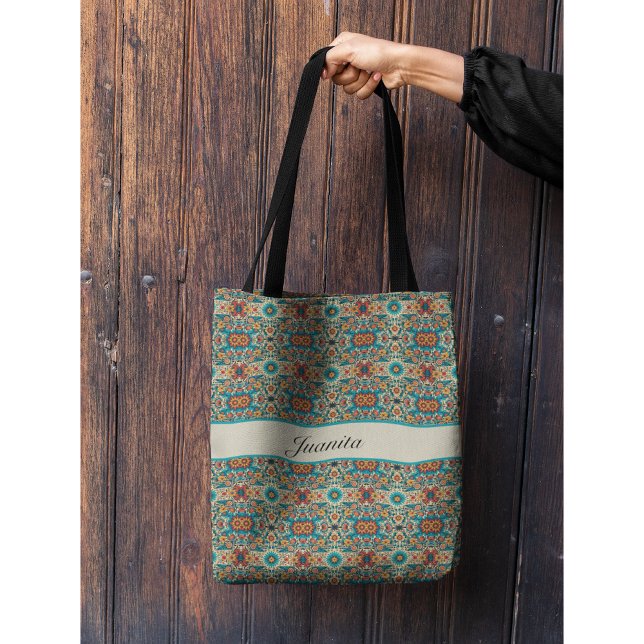 Tote Bag Fiesta Blooms, personnalisable (Créateur téléchargé)